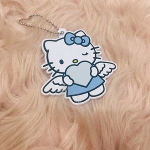 Hello kitty blue angel keychain